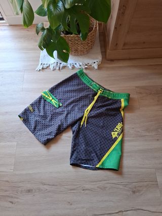 Bañador corto Hurley verde-negro
