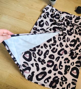 Falda tubo pareo rosa pastel Pin Up