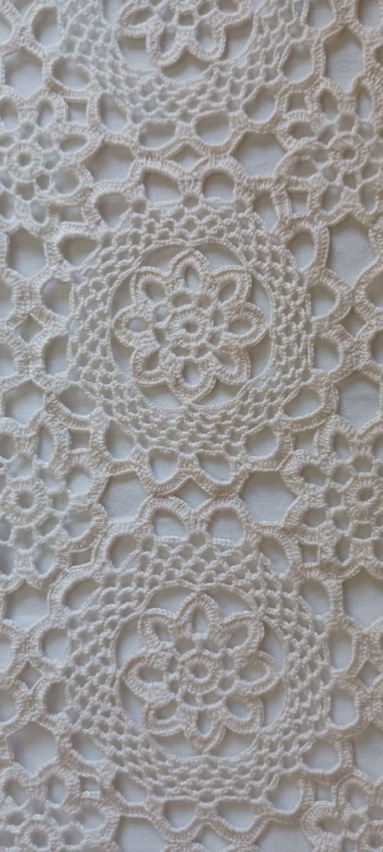 Colchas ganchillo algodón beige