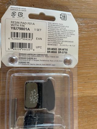 Pastillas Shimano XTR XT SLX Alfine