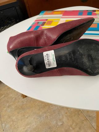 Zapatos tacón mujer - Piel - 36