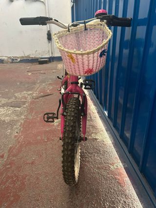 Bicicleta niña 16" rosa -  a partir de 4 aňos