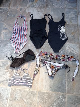 Bañadores rayas y lisos