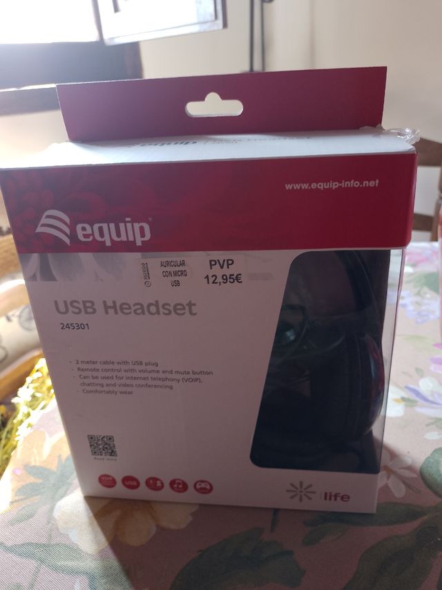 Auriculares con Micrófono USB