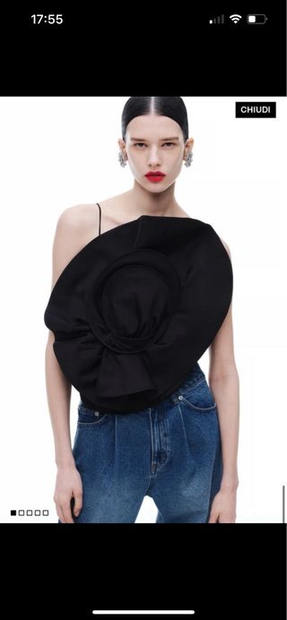 Top Magda Butrym H&M nero XS