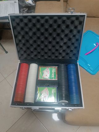 Maletín aluminio poker