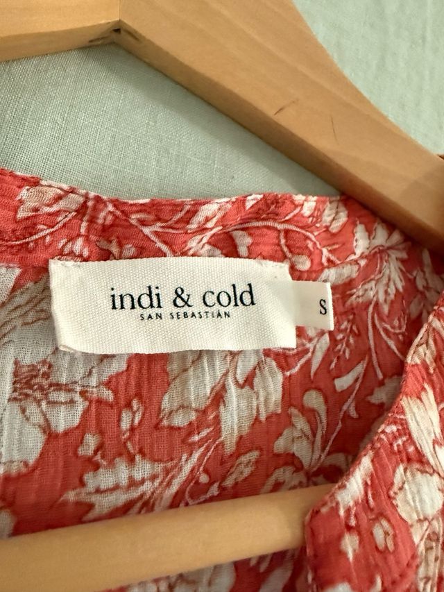 blusa flores mujer indi&cold. talla S/M
