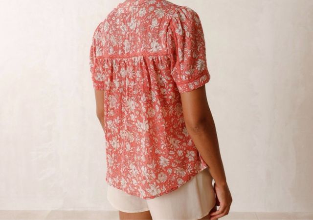 blusa flores mujer indi&cold. talla S/M