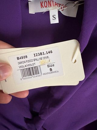 Blusa Kontatto viola Tg.S NUOVA