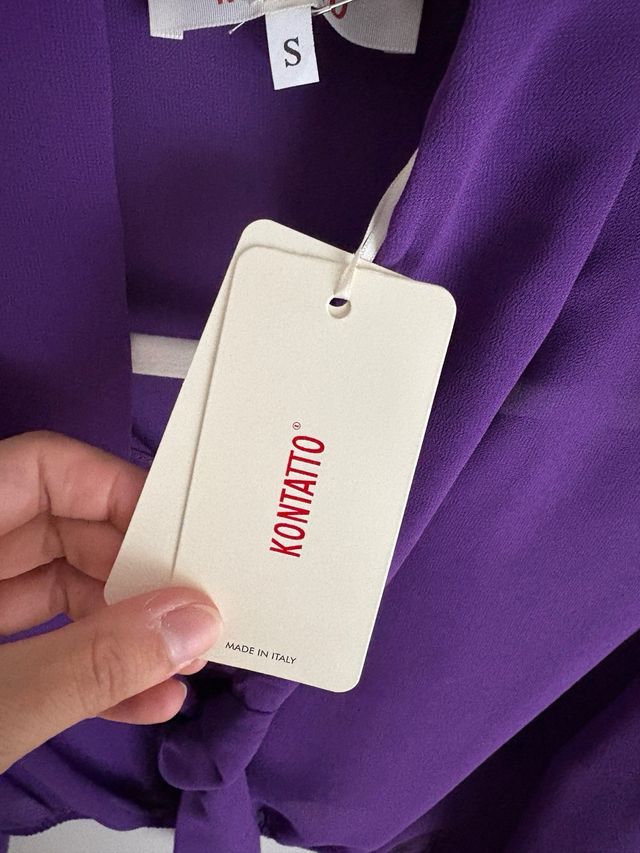 Blusa Kontatto viola Tg.S NUOVA