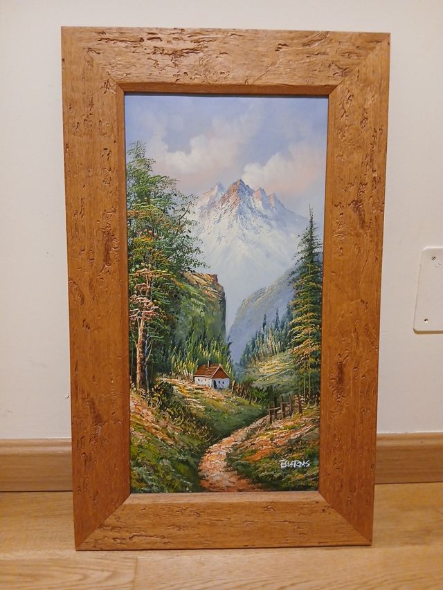 Cuadro paisaje montañoso