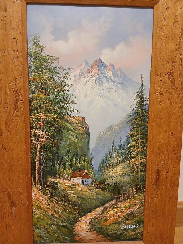 Cuadro paisaje montañoso