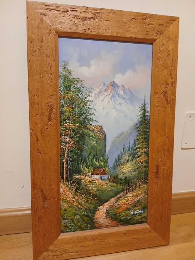 Cuadro paisaje montañoso