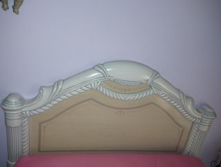 Dormitorio completo beige con cama 1.50m