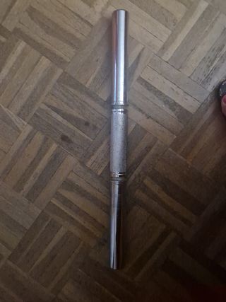 Barra corta Mancuerna para pesas - Barra cromada 