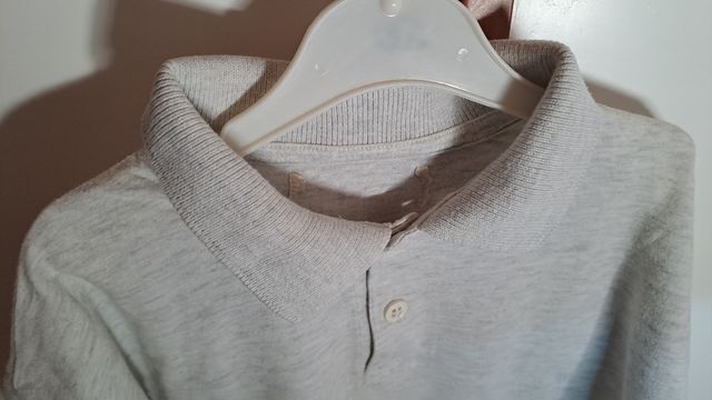 Polo bimbo 6-7 anni grigia