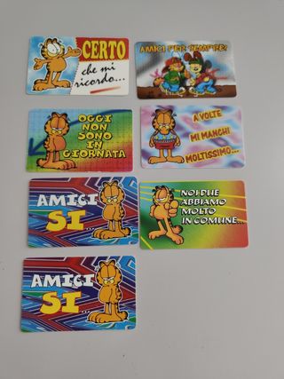 Carte da collezione Garfield vintage 