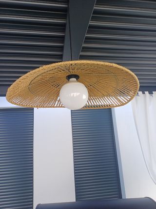 Lámpara Leroy Merlin Rattan