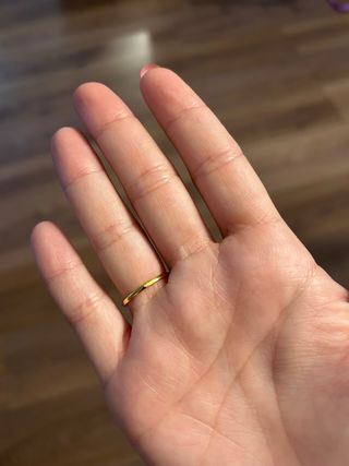 Anillo oro y circonita