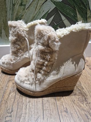 Botines beige mujer - invierno
