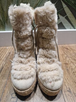 Botines beige mujer - invierno