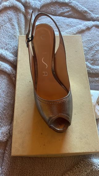 Unisa - Zapatos Plata Fiesta Mujer