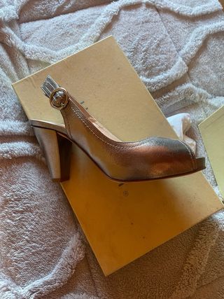 Unisa - Zapatos Plata Fiesta Mujer