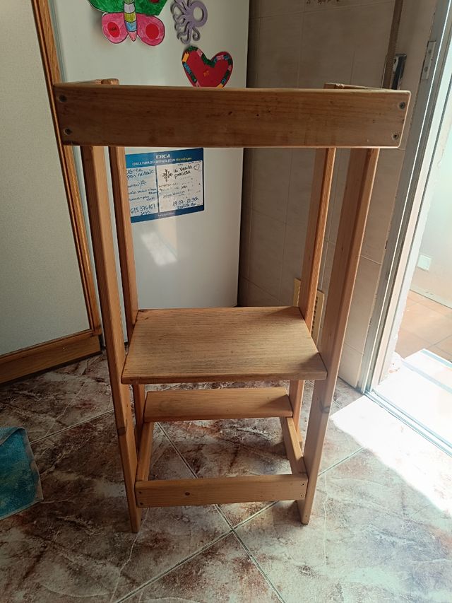 Torre aprendizaje madera niños Montessori