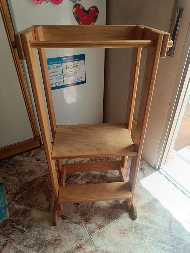 Torre aprendizaje madera niños Montessori