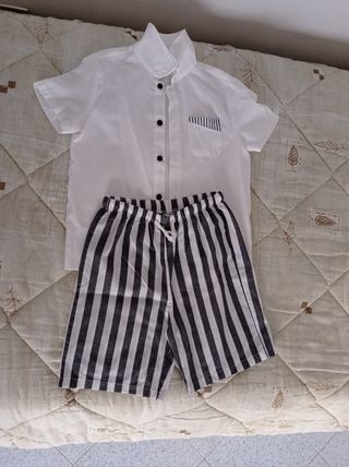 Completo Bambino Estate: Camicia e  Shorts