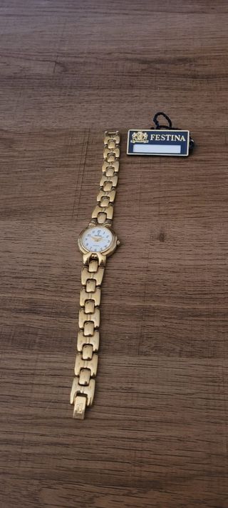 Reloj Festina chapado en oro mujer