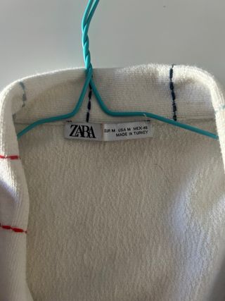 Camisa Zara blanca rayas