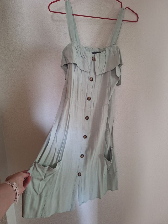 Vestido tirantes - verde claro