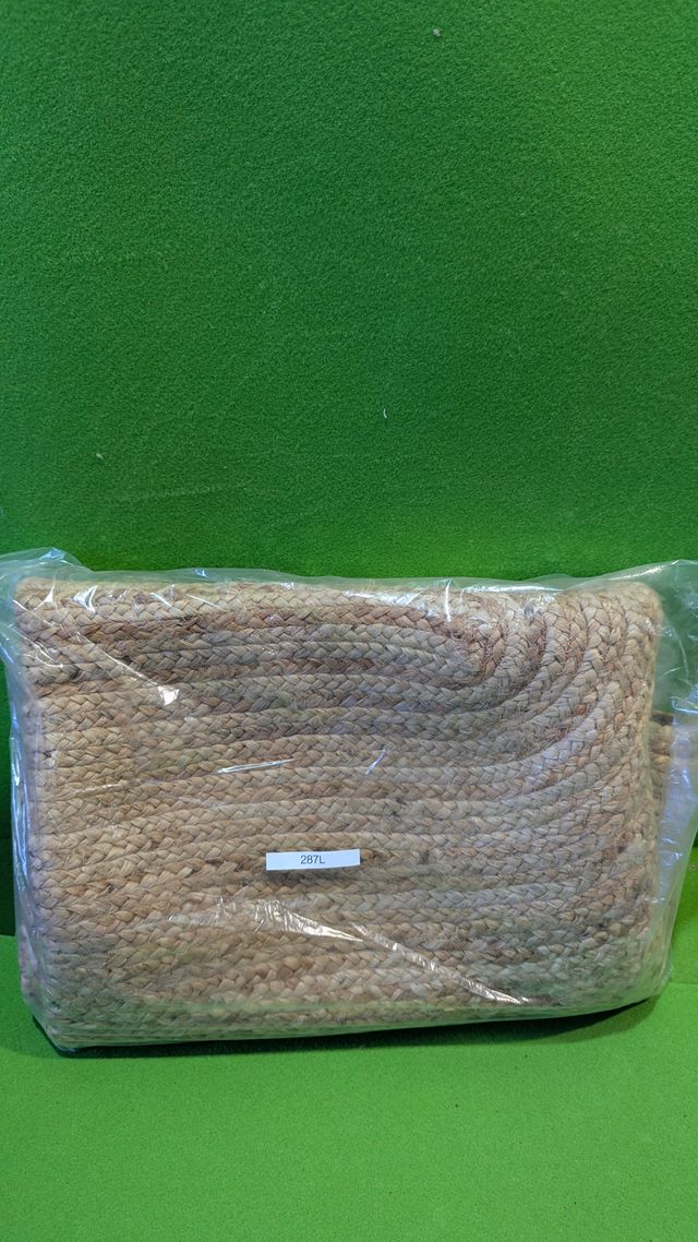 1.8 Tappeto rotondo in juta Rigo tessuto a mano