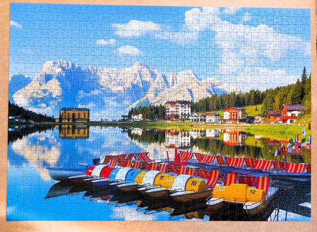 Caja de 5 puzzles de Europa completos marca King