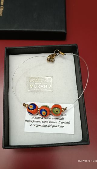 Bracciale Murano Glass - Arancio Verde