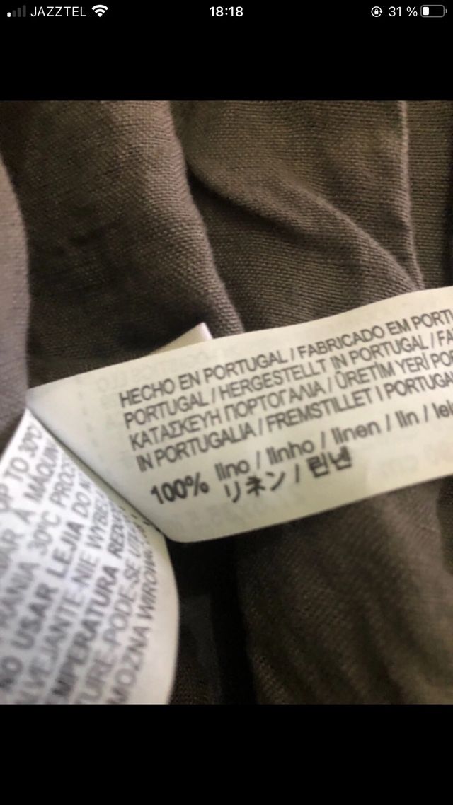 Fundas Zara Home Lino Gris - 70x90cm