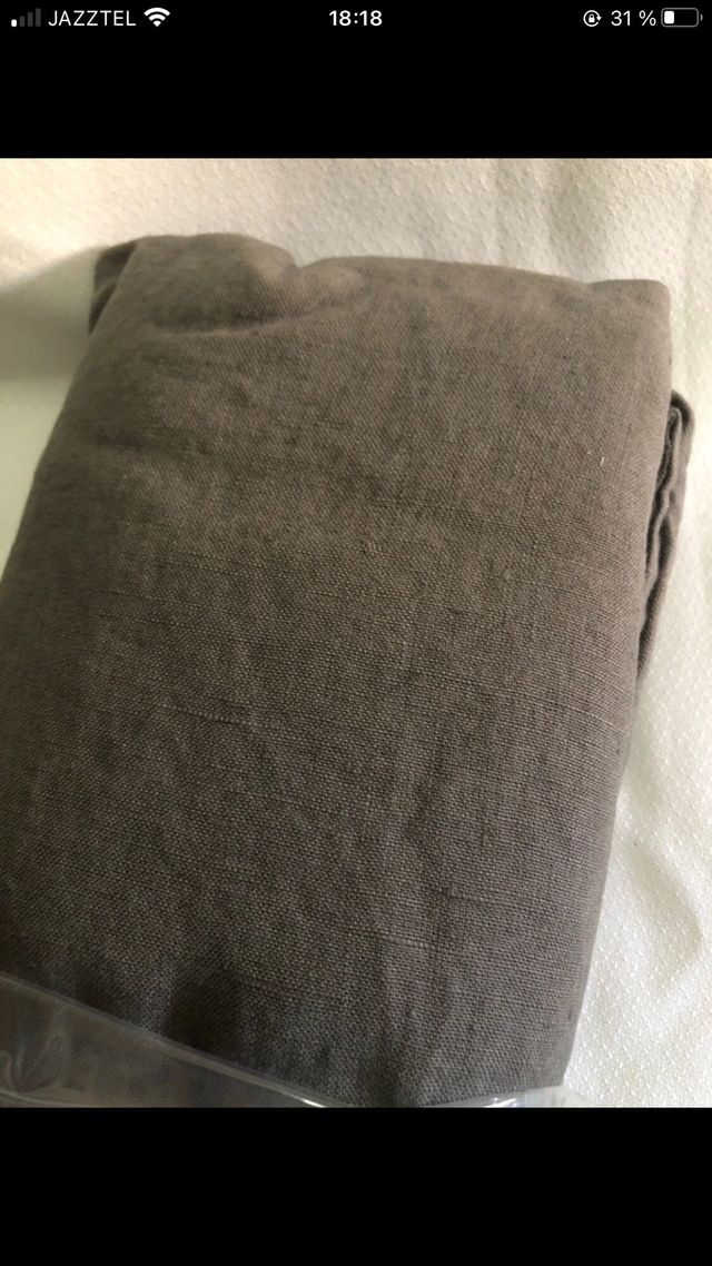 Fundas Zara Home Lino Gris - 70x90cm