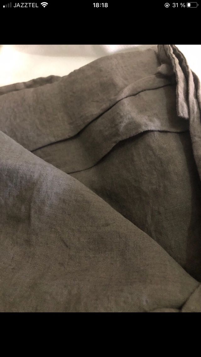 Fundas Zara Home Lino Gris - 70x90cm