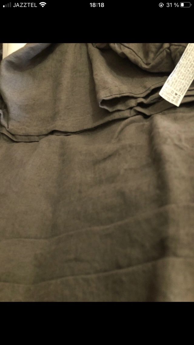 Fundas Zara Home Lino Gris - 70x90cm