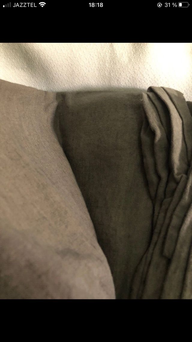 Fundas Zara Home Lino Gris - 70x90cm