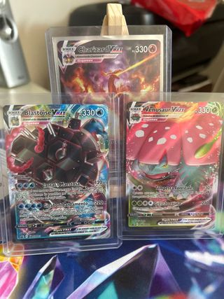 Carte Pokemon VMAX: Charizard, Blastoise, Venusaur