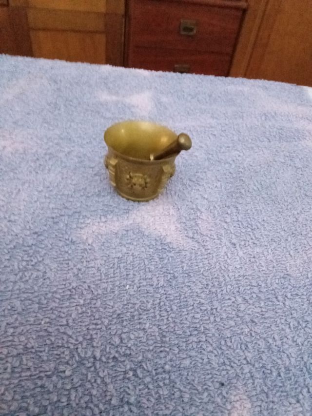 3 taças tibetanas com 3 pilões de Metal - Antigos