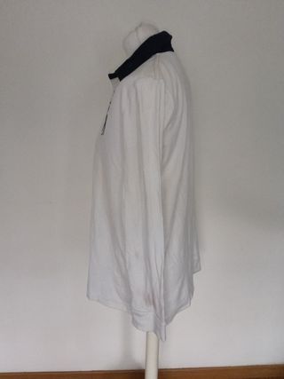 Polo Ralph Lauren XL usada - Blanco/Azul