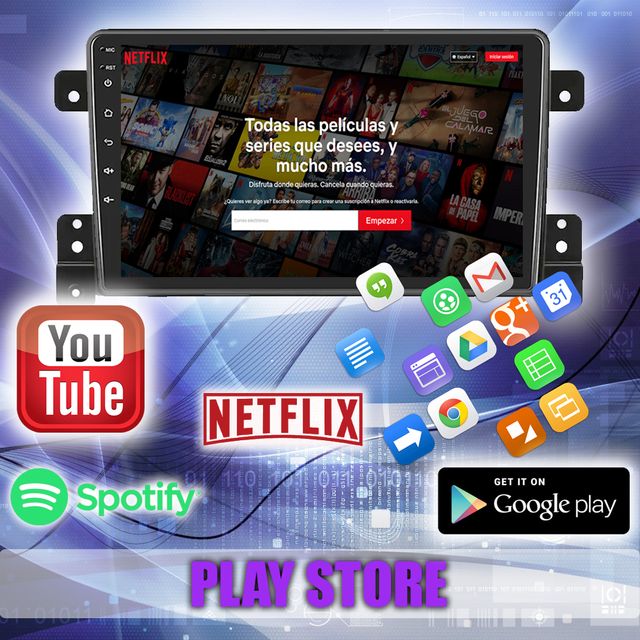 PANTALLA GPS SUZUKI GRAND VITARA 2005-2017 CARPLAY