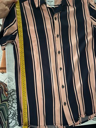 Camicia Only & Sons righe rosa-nera M