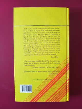 Libro: La maravillosa vida breve de Óscar Wao