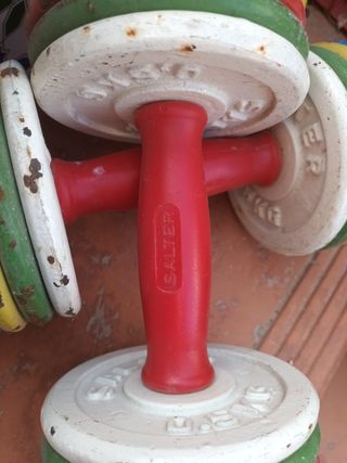 Mancuernas vintage 5kg - Colores,quieres iniciar