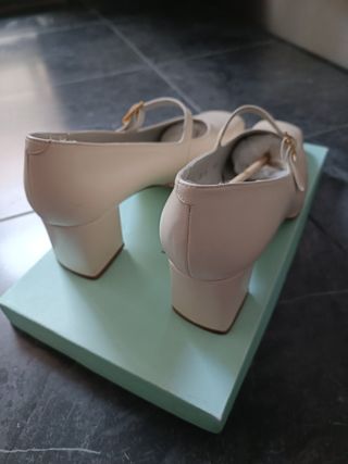 Zapatos novia Pronovias beige
