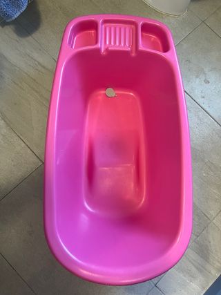 Bañera bebé rosa